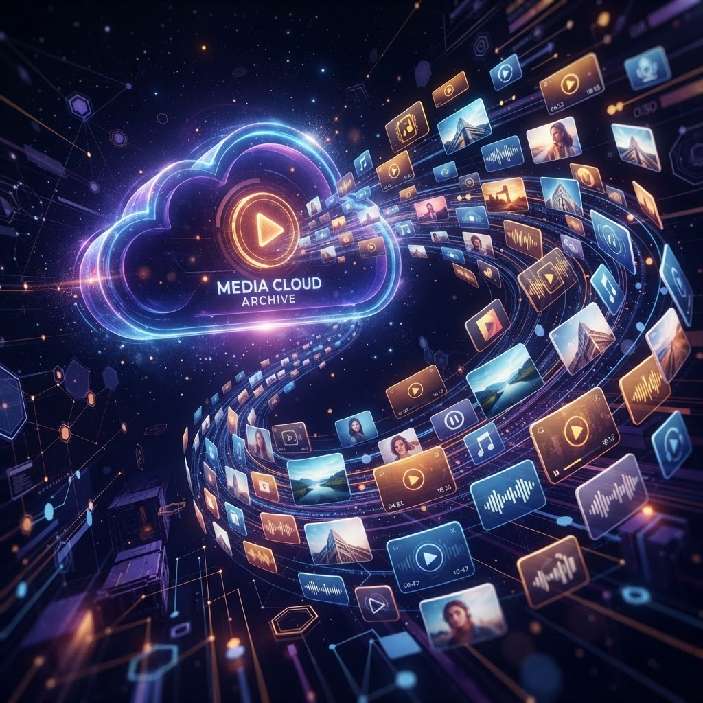 Media Archive & Streaming illustration